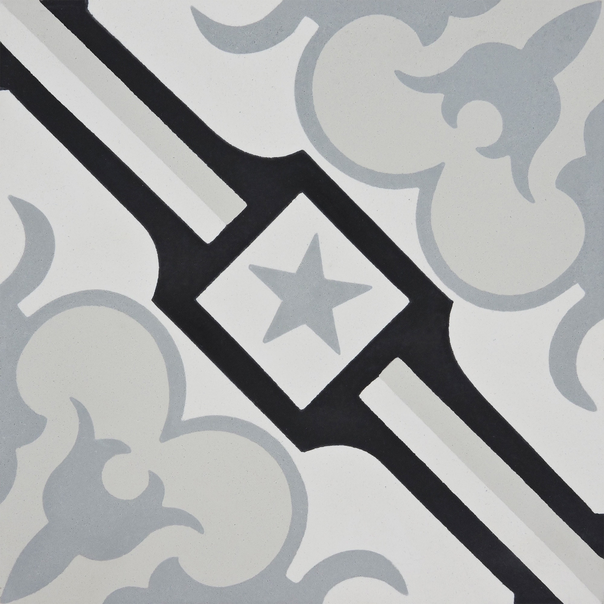 Handmade Chala In Black And Greys Tile Pack Of 12 Morocco Overstock 14080641