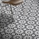 preview thumbnail 9 of 11, Handmade Alhambra in White, Black, Grey Tile, Pack of 12 (Morocco)