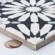 preview thumbnail 3 of 11, Handmade Alhambra in White, Black, Grey Tile, Pack of 12 (Morocco)