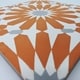 preview thumbnail 7 of 11, Handmade Alhambra Orange, Grey, White Tile, Pack of 12 (Morocco)