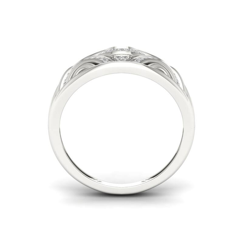 Sterling Silver 1/10ct TDW Diamond Fashion Ring