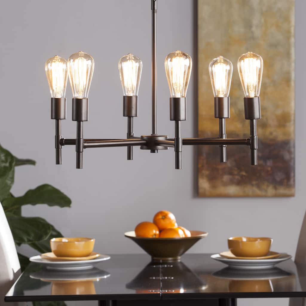 SEI Furniture Damien 6-Light Semi-Flush Mount Ceiling Light