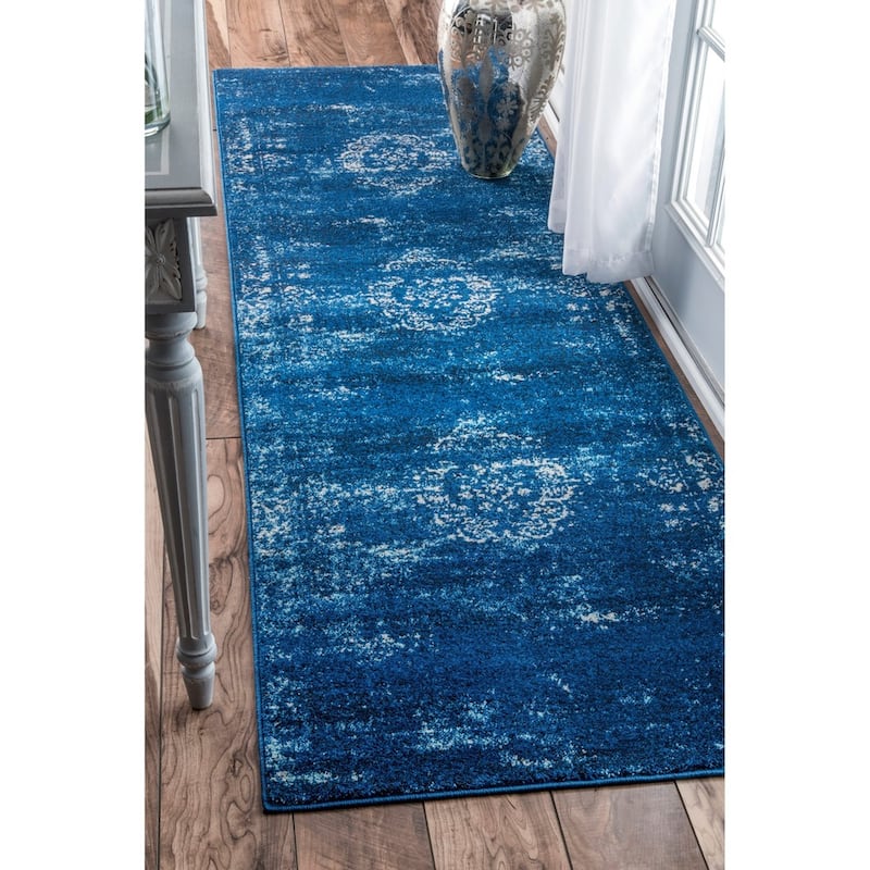 Nuloom Traditional Overdyed Medallion Area Rug