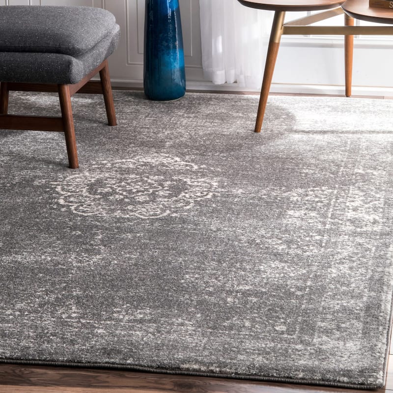 Nuloom Traditional Overdyed Medallion Area Rug