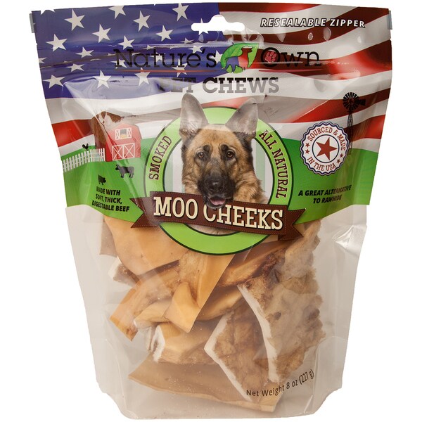 Nature's Own Moo Cheeks Dog Treats - Overstock - 14085146
