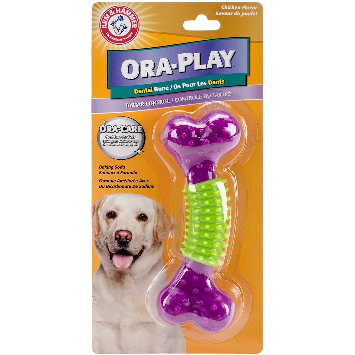 Arm & Hammer Ora-Play Dental T-Bone Dog Toy
