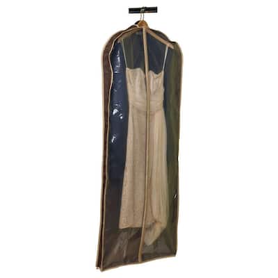 Household Essentials Dress and Suit Protector, Coffee Linen