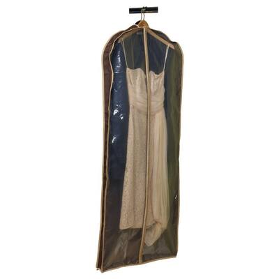 Household Essentials Dress and Suit Protector, Coffee Linen
