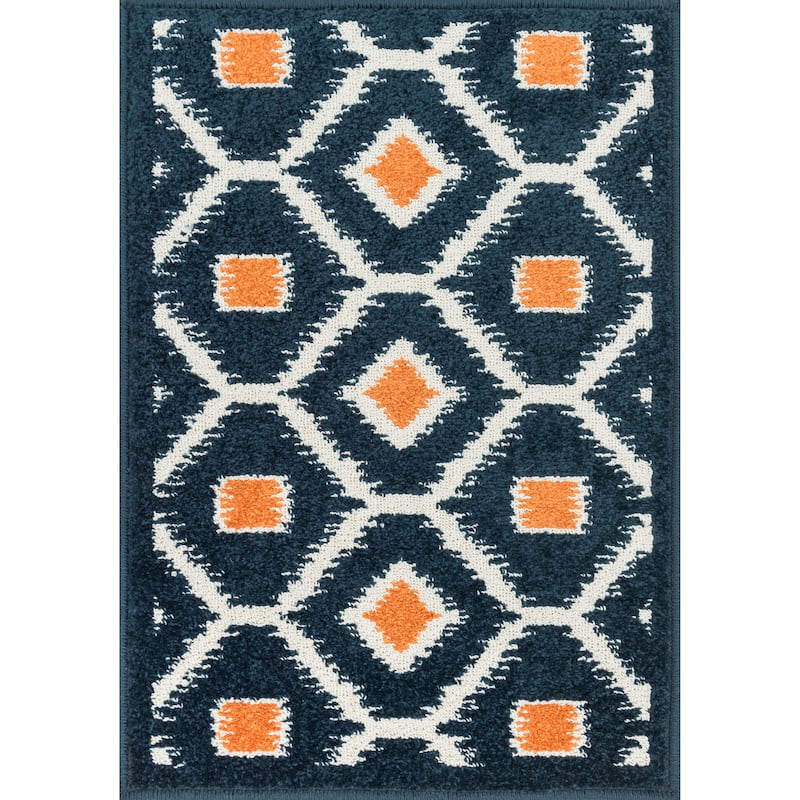 Alexander Home Palm Geometric Ikat Rug