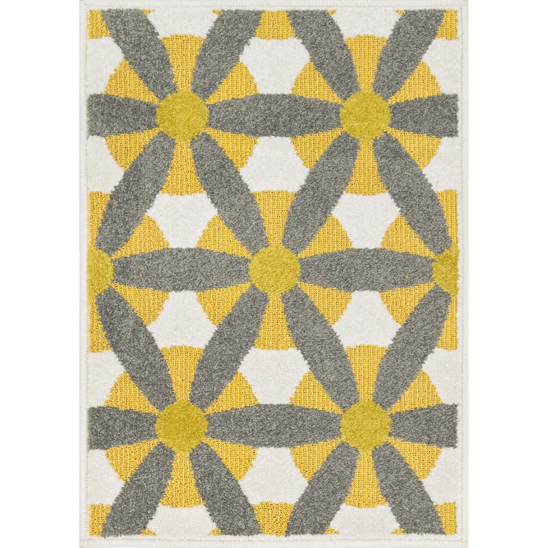 Alexander Home Geometric Palm Rug