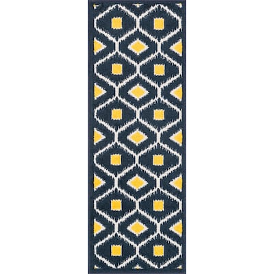 Alexander Home Palm Geometric Ikat Rug
