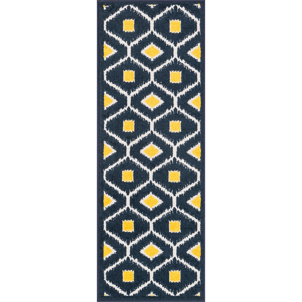 Alexander Home Palm Geometric Ikat Rug