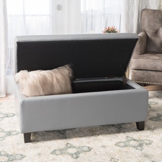 Breanna Upholstered Storage Ottoman by Christopher Knight Home