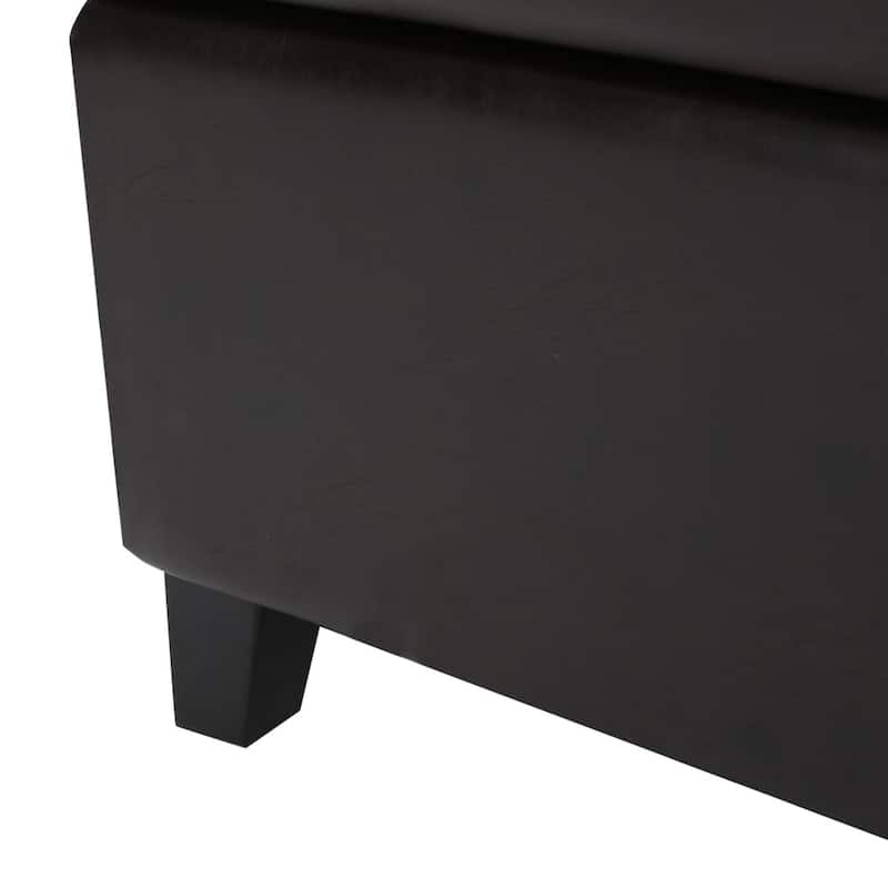 Breanna Upholstered Storage Ottoman by Christopher Knight Home