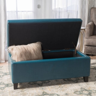 Breanna Contemporary Fabric Upholstered Storage Ottoman by ...