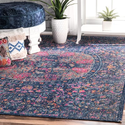Nuloom Vintage Floral Mandala Area Rug