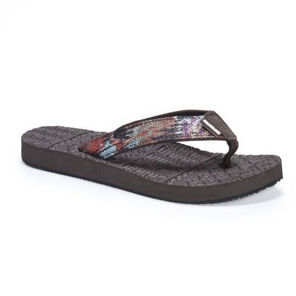 muk luks womens flip flops