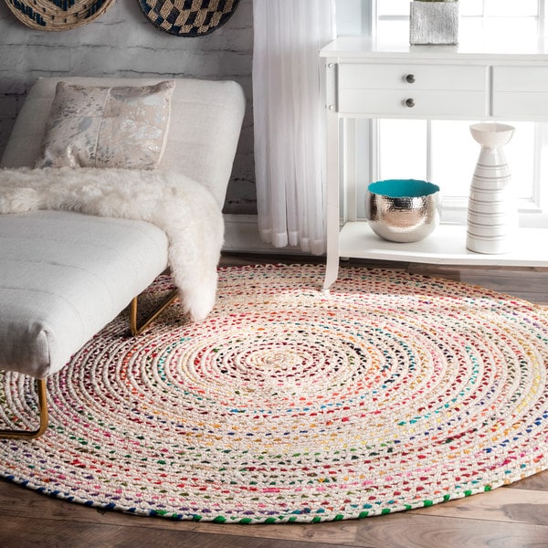 The Curated Nomad Grove Handmade Ivory Rug - 6' Round