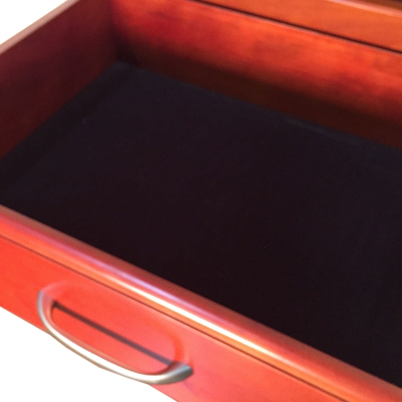 John Louis Home Solid Wood Walk-In Closet System with 3-Drawers Red Mahogany