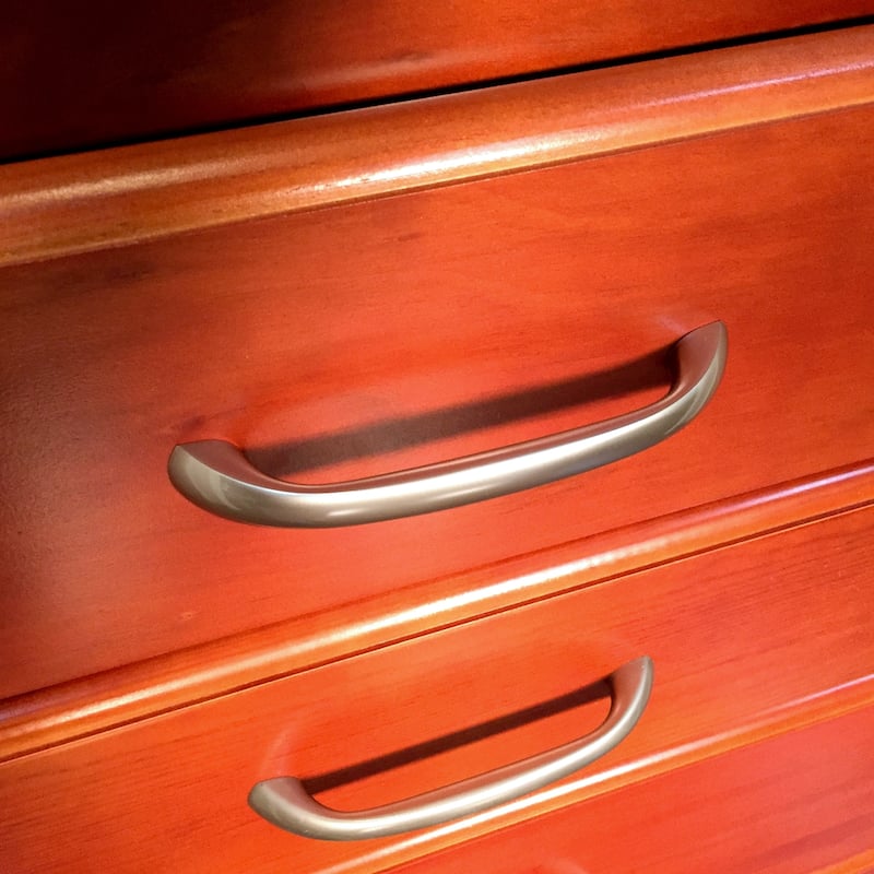 John Louis Home Solid Wood Walk-In Closet System with 3-Drawers Red Mahogany