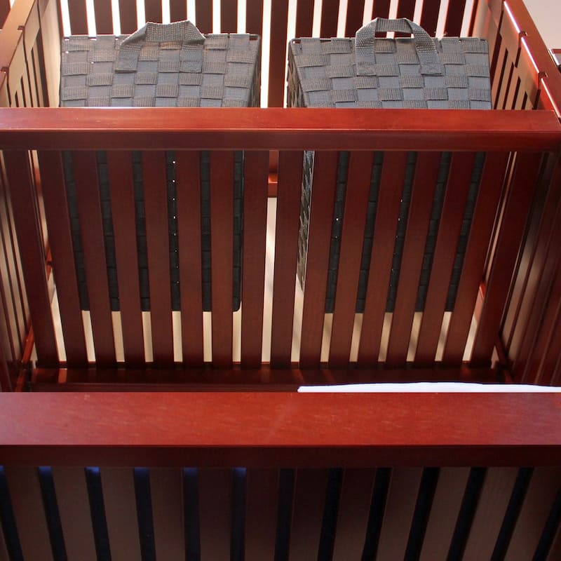 John Louis Home Solid Wood Walk-In Closet System with 3-Drawers Red Mahogany