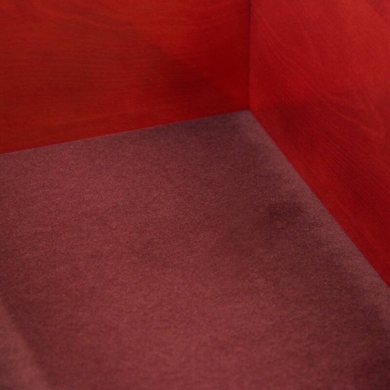 John Louis Home Solid Wood Walk-In Closet System with 3-Drawers Red Mahogany