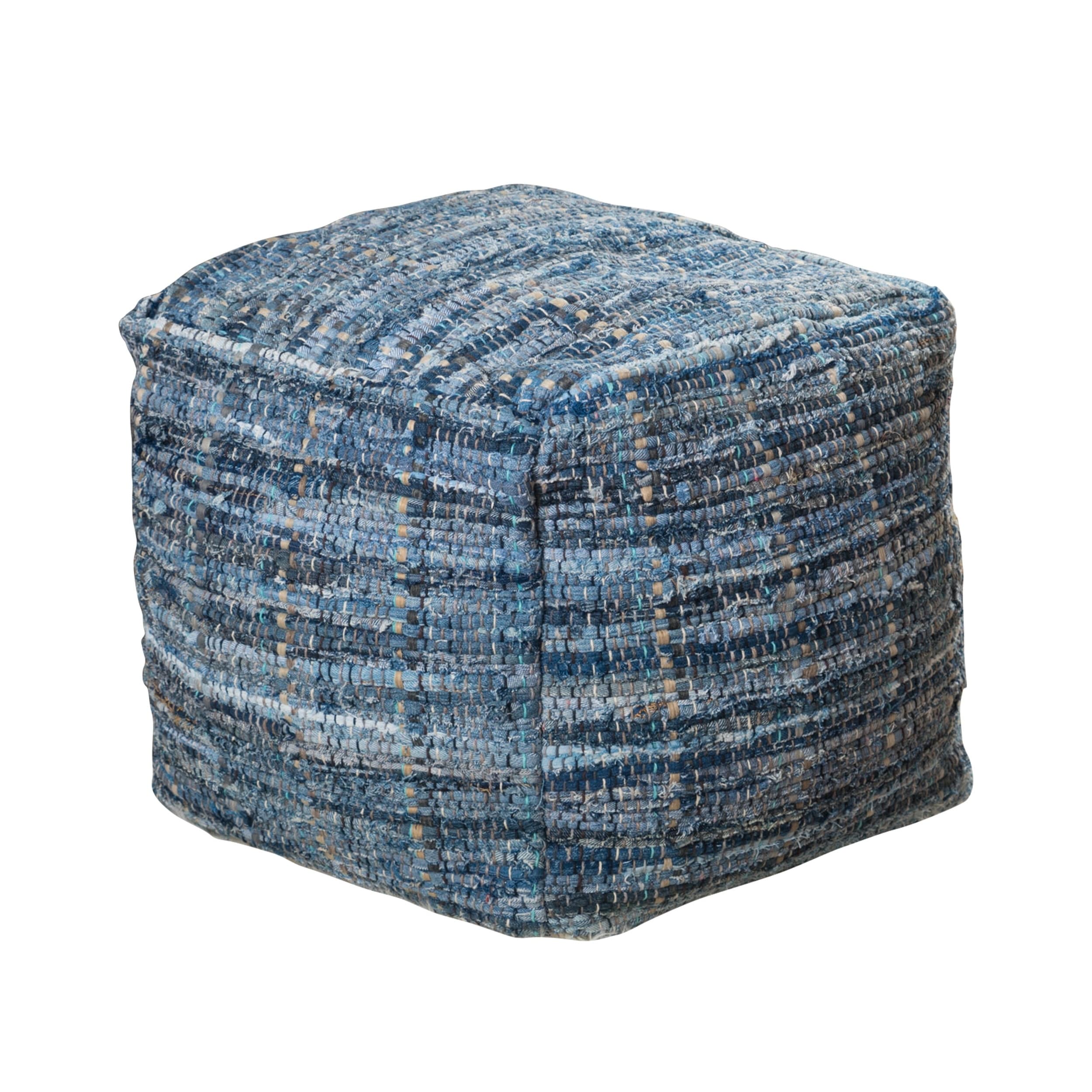 Christopher Knight Home 299655 Henrietta Red Fabric Pouf