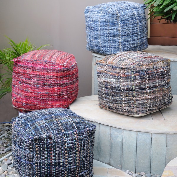 Christopher Knight Home Harris Multcolor Fabric Pouf