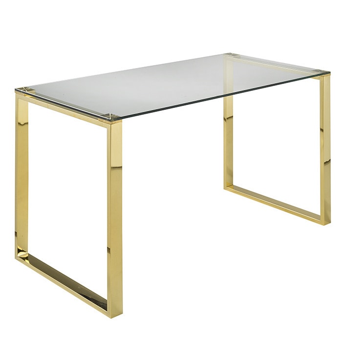 Shop Zenon Large Gold Desk Overstock 14094676