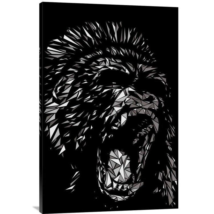 Naxart Studio 'Angry Gorilla' Stretched Canvas Wall Art