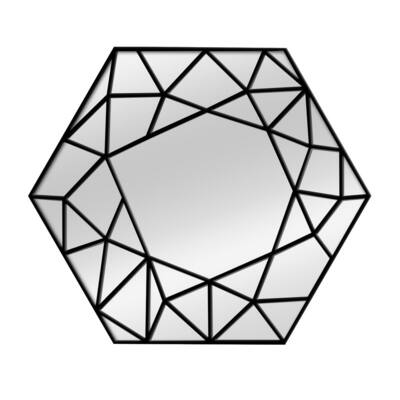 Black Polygon Mirror