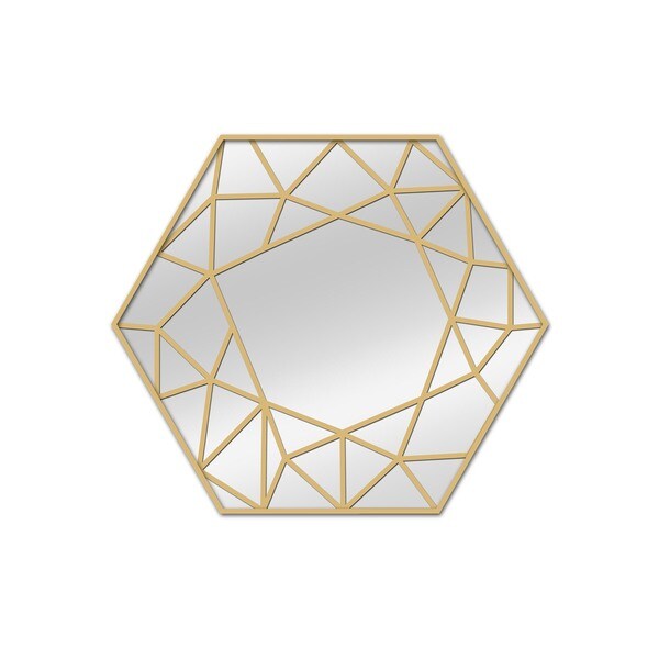 Gold Polygon Mirror