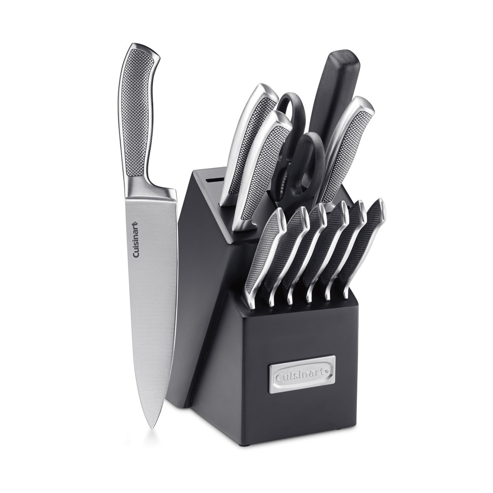 GrandTies Feinste High Carbon German Stainless Steel 7-Pc Kitchen Knife Block Set