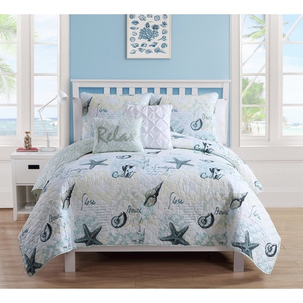 VCNY Home Shore Life 5 Piece Quilt Set