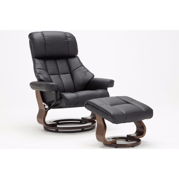 Mid Century Modern Bonded Leather Lounge Swivel and ...
