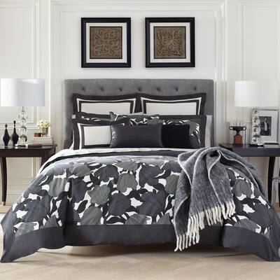 Jones New York Brigette Border Cotton Duvet Cover Set