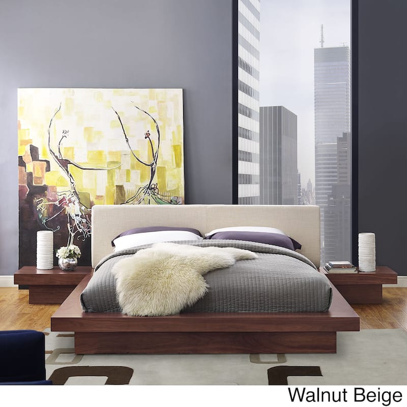 Freja 3 Piece Queen Fabric Bedroom Set