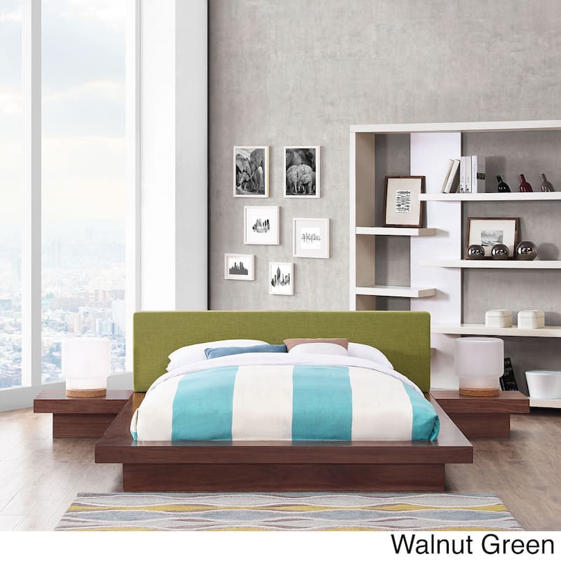 Freja 3 Piece Queen Fabric Bedroom Set