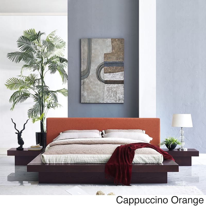 Freja 3 Piece Queen Fabric Bedroom Set