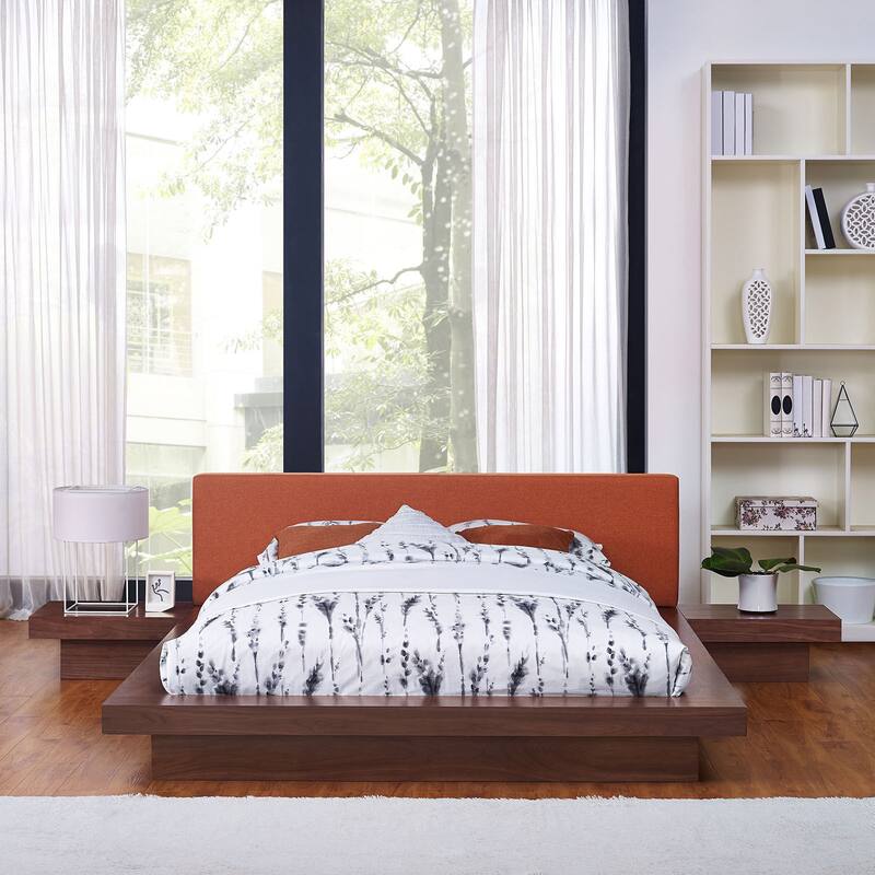 Freja 3 Piece Queen Fabric Bedroom Set