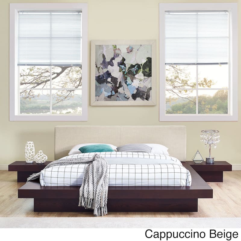 Freja 3 Piece Queen Fabric Bedroom Set