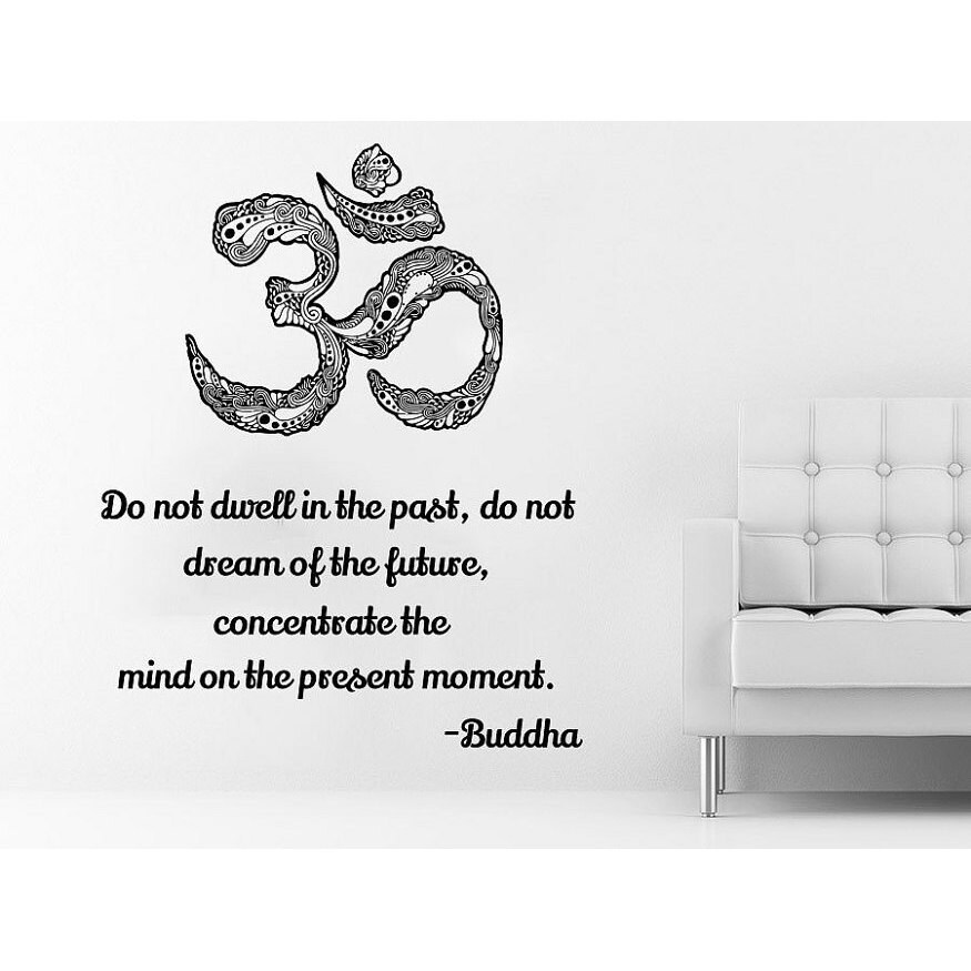 Shop Buddha Wall Quotes Vinyl Quote Yoga Do Not Dwell In The Past
