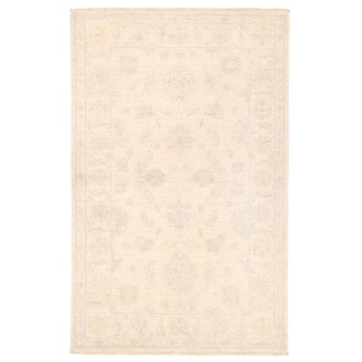 Handmade One-of-a-Kind Vegetable Dye Oushak Wool Rug (Afghanistan) - 3' x 4'9