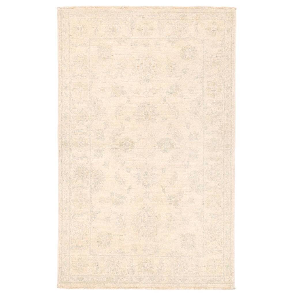 Handmade One-of-a-Kind Vegetable Dye Oushak Wool Rug (Afghanistan) - 3' x 4'9