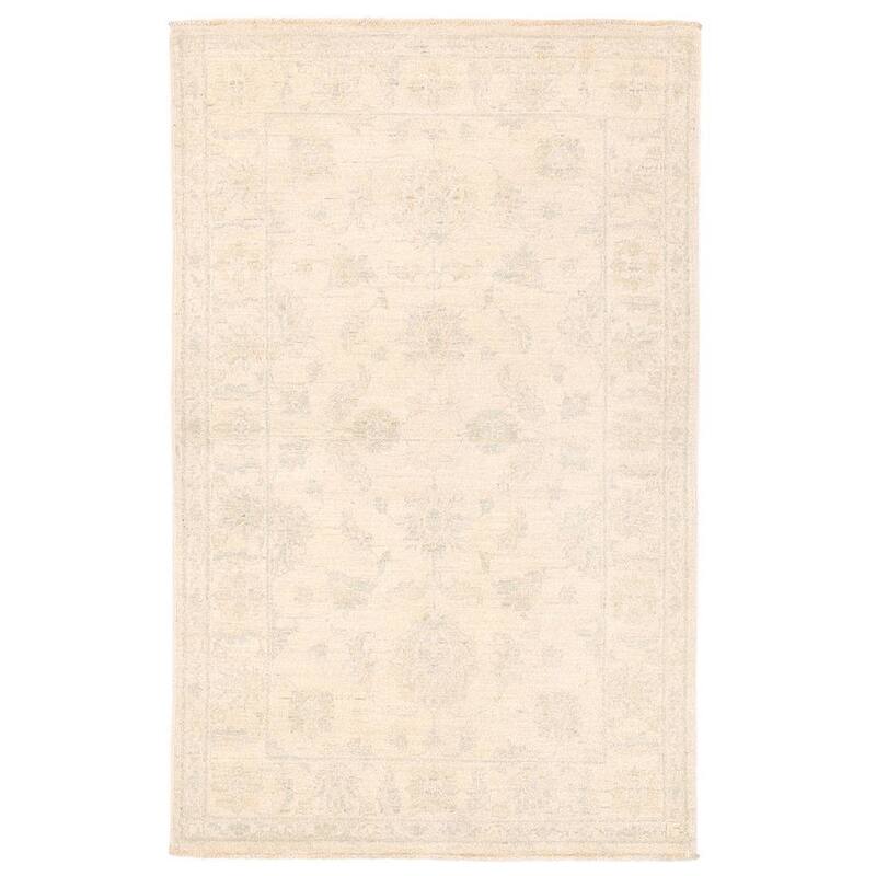 Handmade One-of-a-Kind Vegetable Dye Oushak Wool Rug (Afghanistan) - 3' x 4'9