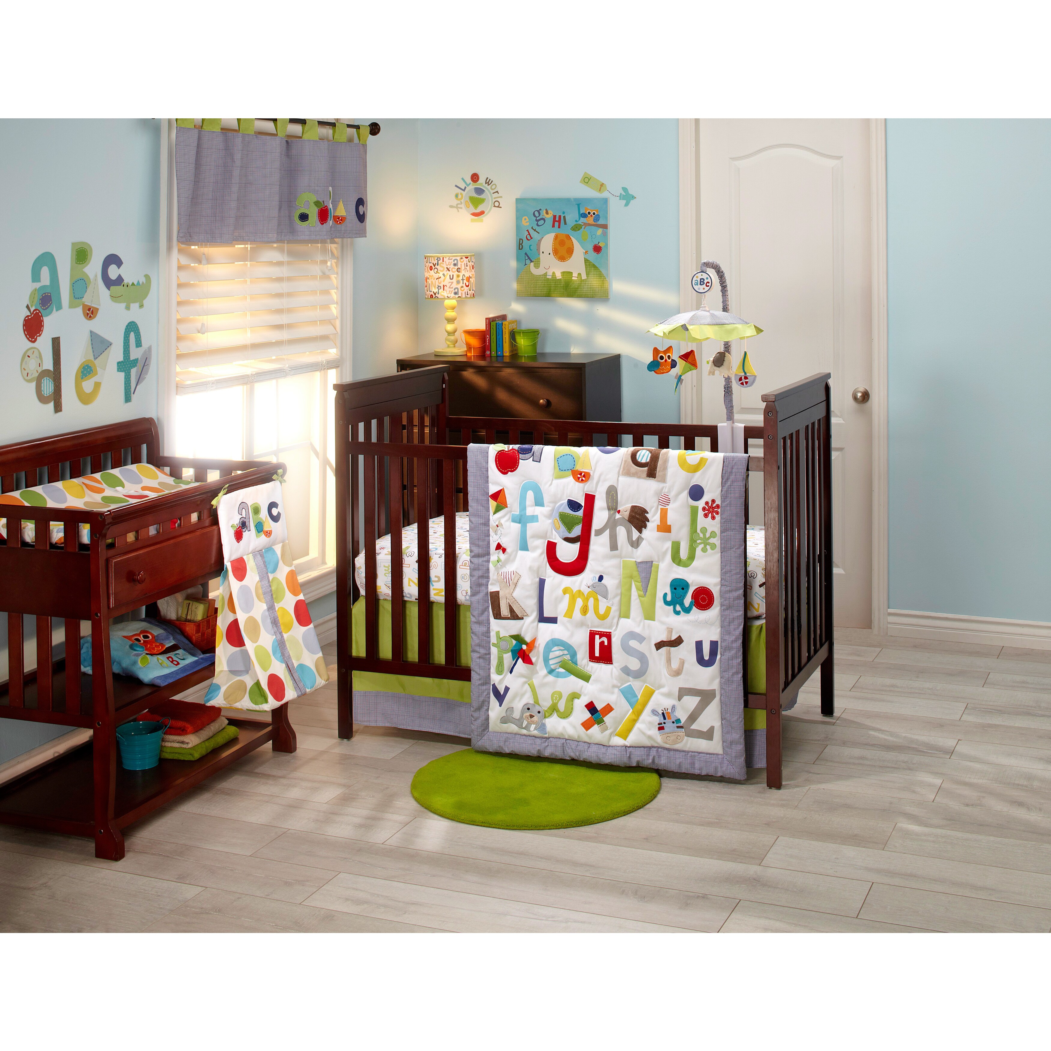 Shop Nojo By Jill Mcdonald Abc With Me 4 Piece Crib Bedding Set