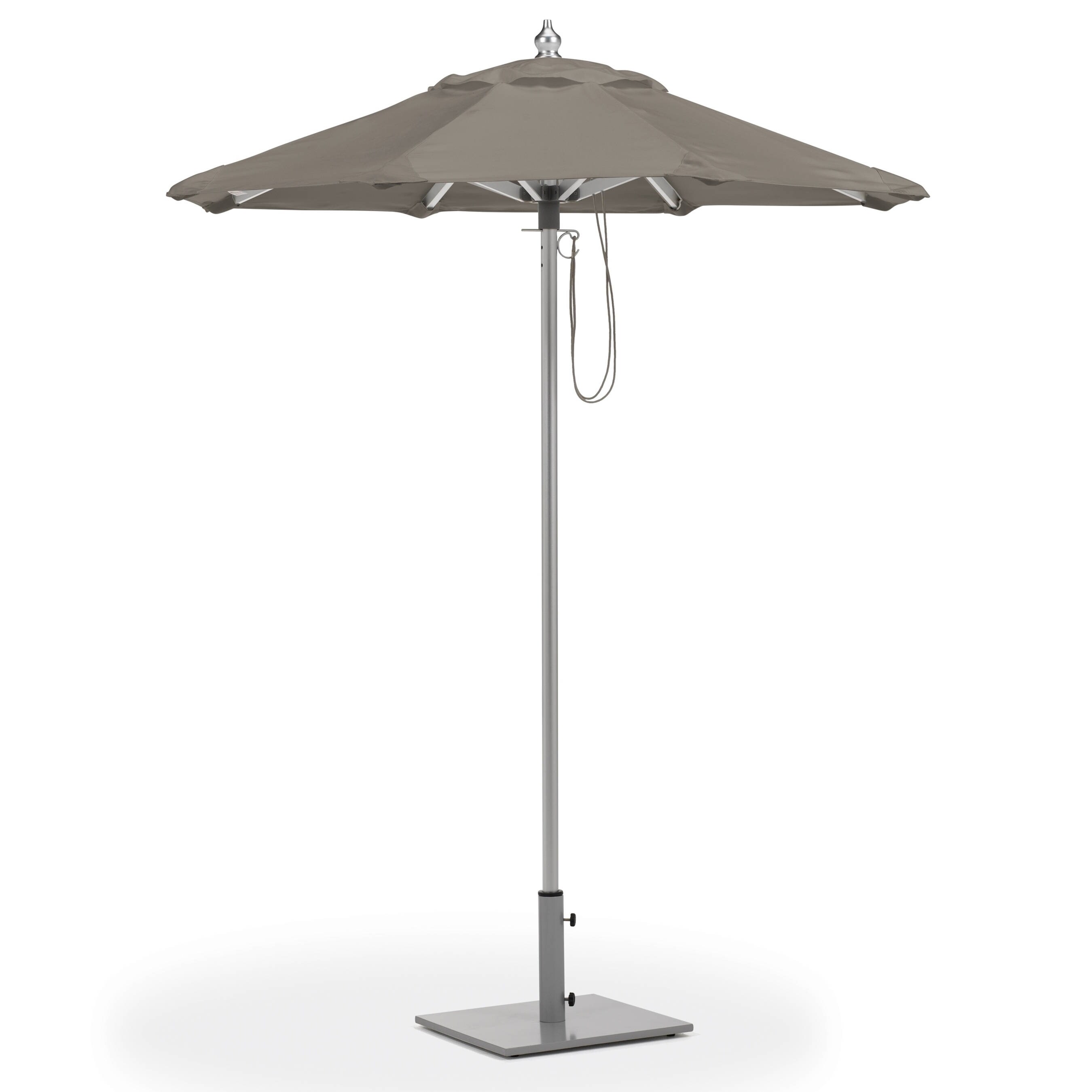 Shop Oxford Garden 6 Feet Octagon Taupe Sunbrella Fabric Shade Market Umbrella With Brushed Aluminum Frame Overstock 14103418