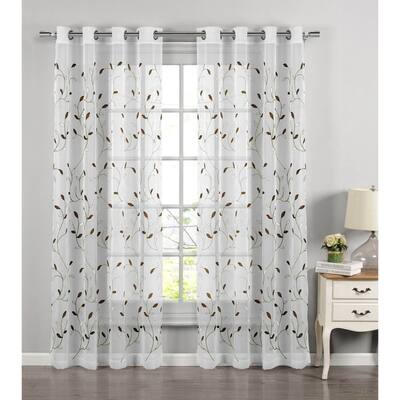 Buy Sage Embroidered Curtains Drapes Online At Overstock Our