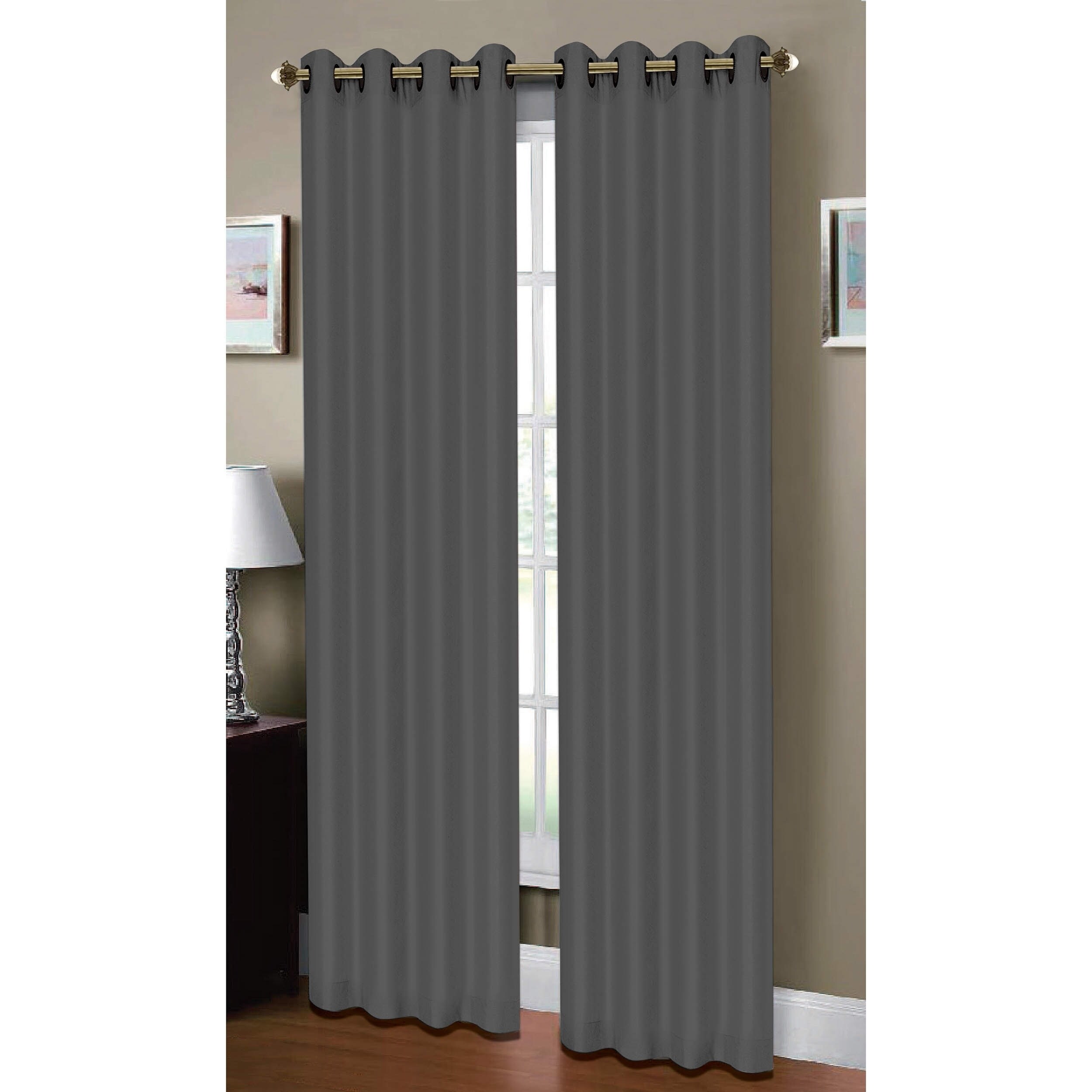 Shop Window Elements Raphael Heathered Faux Linen 96 Inch Grommet