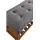 Porch & Den Roswell Multicolor Tufted Fabric Bench - Thumbnail 11